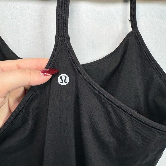 Lululemon Racer Back Top Black Athletic Workout Gym Size 8 - Picture 3 of 5